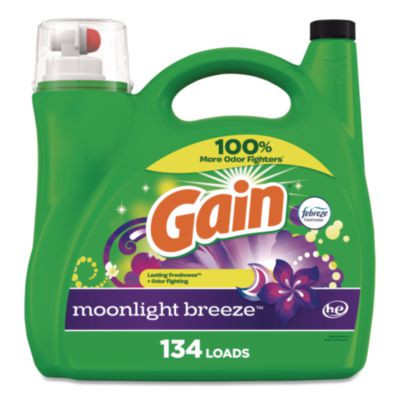 Liquid Laundry Detergent, He Compatible, Moonlight Breeze Scent, 194 Oz Bottle