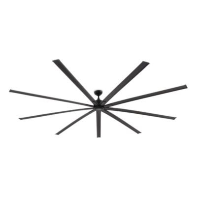 Industrial Ceiling Fan, 108", 6 Speeds, 20,000 Cfm, Black