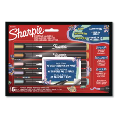 Creative Markers, Light Earth Tones, Bullet Tip, Assorted, 5/Pack