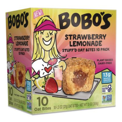Stuff'd Oatmeal Bites, Strawberry Lemonade, 1.3 Oz Individually Wrapped, 10/Box