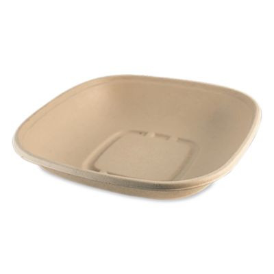 Fiber Bowls, 32 Oz, 8.3 x 8.3 x 1.8, Natural, Paper, 400/Carton