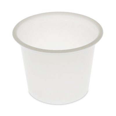 Plastic Portion Cup, 1 Oz, Translucent, 200/Sleeve, 25 Sleeves/Carton