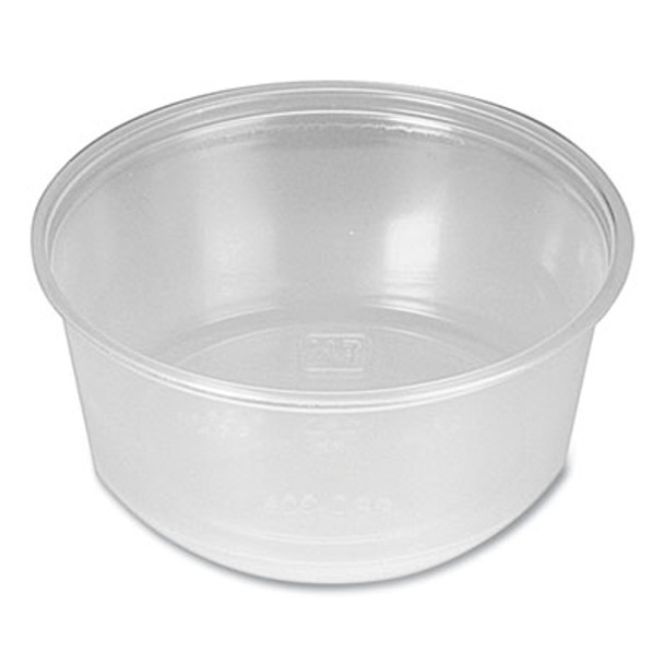 Portion Cups, 3.25 Oz, Plastic, Clear, 2,500/Carton