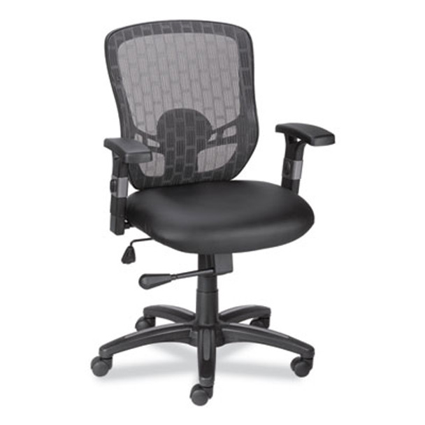 Alera Linhope Chair, Supports Up To 275 Lb, Black Seat/Back, Black Base