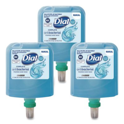 Antibacterial Foaming Hand Wash Refill For 1700 V Dispenser, Spring Water Scent, 1.7 L, 3/Carton