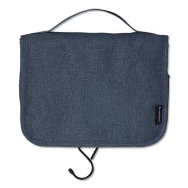Fabric Toiletry Bag, 8.66 x 3.35 x 8.46, Blue