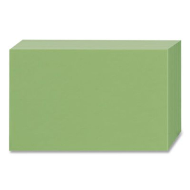Index Cards, 3 x 5, Green, 100/Pack