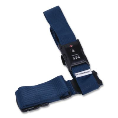 Cross Luggage Strap And Tsa Combination Lock, Blue