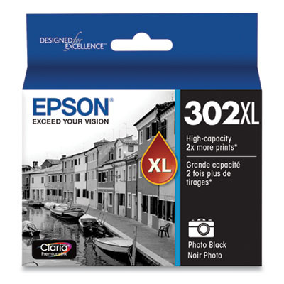 T302Xl120-S (t302Xl) Claria High-Yield Ink, Photo Black
