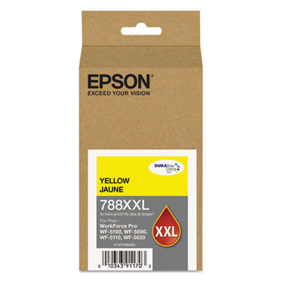 T788Xxl420 (788Xxl) Durabrite Ultra Xl Pro High-Yield Ink, Yellow