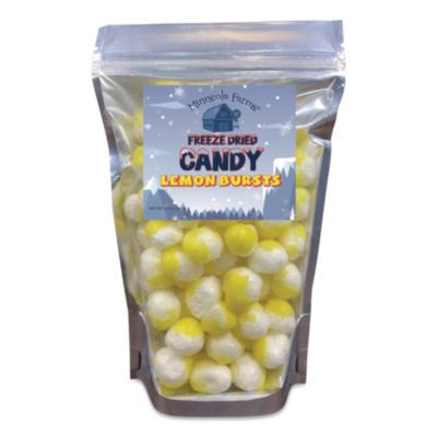 Freeze Dried Candy, Lemon Bursts, 1.12 Lb Bag, 12/Carton