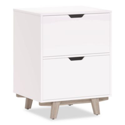 Whitney 2-Drawer Lateral File Cabinet, Letter/Legal Size File Drawers, 23.75" x 20" x 31.25", White