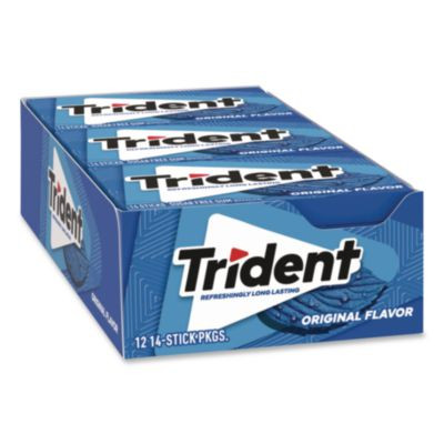 Sugar-Free Gum, Original Mint, 14 Sticks/Pack, 12 Pack/Box