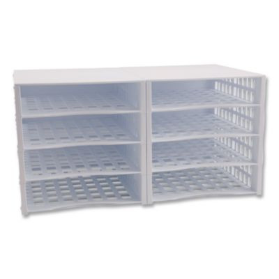 Literature Organizer, 8 Sections, 21 x 12.25, White