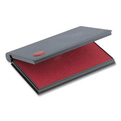 2000 Plus One-Color Felt Stamp Pad, #1, 4.25" X 2.75", Red