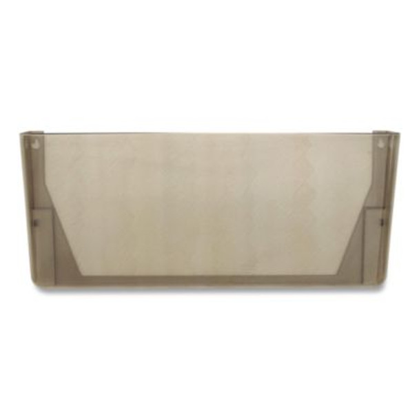 Plastic Wall-File Pocket, One Pocket, Legal/Letter Size, 16.19" x 4.13" x 7", Smoke