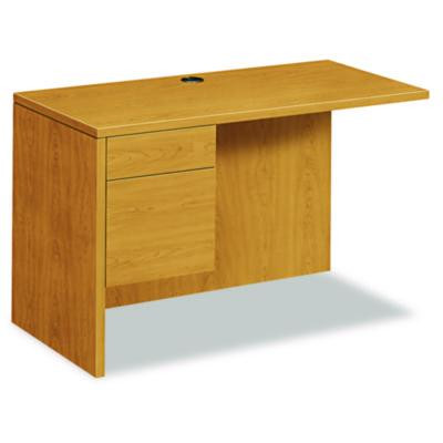 10500 Series L Workstation Return, 3/4 Height Left Ped, 48w x 24d x 29.5h, Harvest