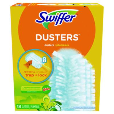 Dusters Refill, Dust Lock Fiber, Gain Original Scent, Blue, 18/Pack