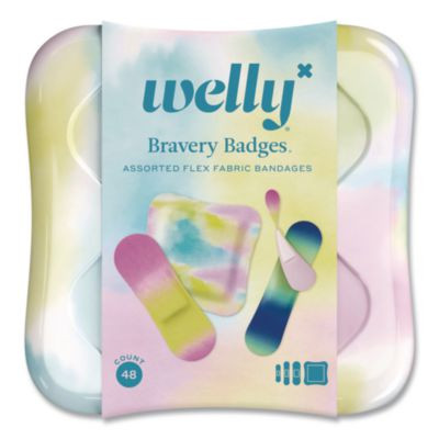 Bravery Badges, General Purpose, Assorted Sizes/Colors, 48/Pack