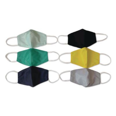 Reusable Cloth Face Masks For Kids, Organic Cotton, Youth, 10/Pack