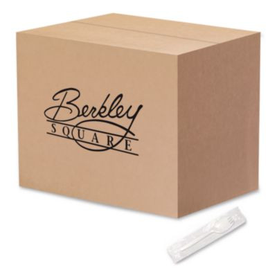 Individually Wrapped Mediumweight Cutlery, Spork, Plastic, White, 1,000/Carton