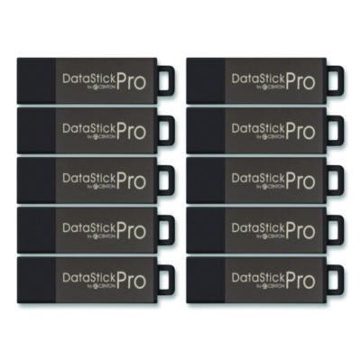 Datastick Pro Usb 2.0 Type A Flash Drive, 16 Gb, Gray, 10/Pack