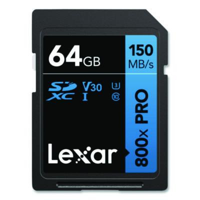 High-Performance Pro Blue Series Sdxc Memory Card, Uhs-I V30 U1 Class 10, 64Gb