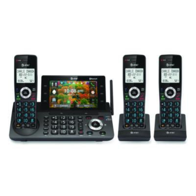 Dlp73390 3-Handset Cordless Telephone, Black/Graphite