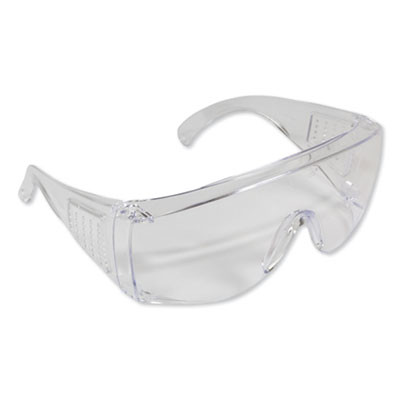 Unispec Ii Safety Glasses, Frameless Otg, Clear Single Lens, 50/Carton