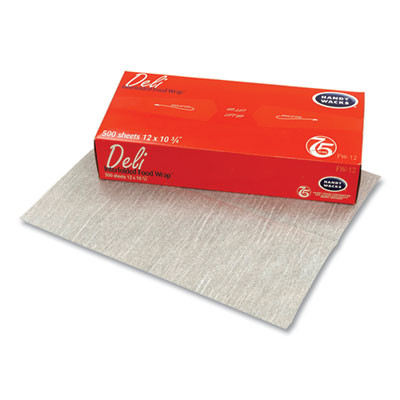 Interfolded Food Wrap Deli Sheets, 10.75 x 12, 12/Carton