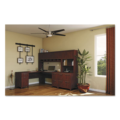 Enterprise Collection L-Desk Surface, 70.13" X 70.13" X 29.75", Harvest Cherry, (Box 2 Of 2)