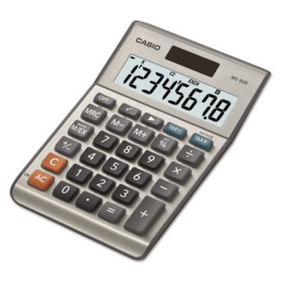 Ms-80b Tax And Currency Calculator, 8-Digit Lcd