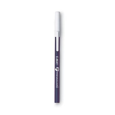Prevaguard Round Stic Ballpoint Pen, Stick, Medium 1 Mm, Blue Ink, Blue Barrel, 8/Pack