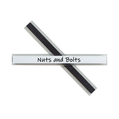 Clear Magnetic Label Holders, Side Load, 6 x 0.5, 10/Pack