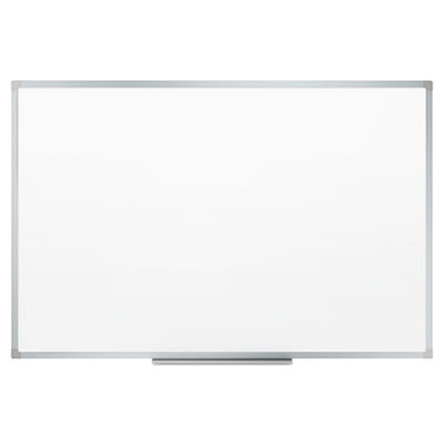 Dry Erase Board With Aluminum Frame, 72" x 48", White Surface, Satin Aluminum Frame
