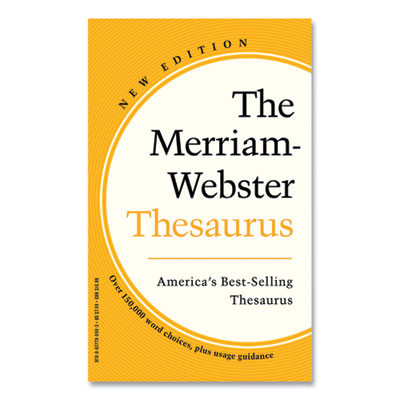 Merriam-Webster Thesaurus, Paperback, 832 Pages