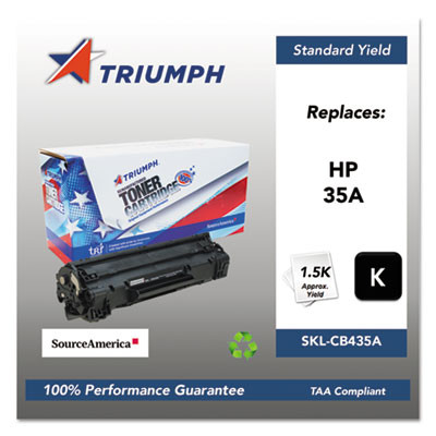 751000Nsh0962 Remanufactured Cb435a (35a) Toner, 1,500 Page-Yield, Black