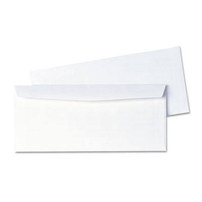 Business Envelope, #10, Commercial Flap, Diagonal Seam, Gummed Closure, 24 Lb Bond Weight Paper, 4.13 x 9.5, White, 1,000/Box