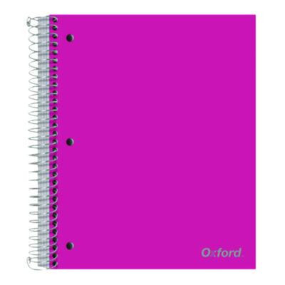 Five-Subject Notebook, Medium/College Rule, Randomly Assorted Cover Color, (200) 11 x 9 Sheets