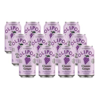 Prebiotic Soda, Classic Grape, 12 Oz Can, 12/Carton