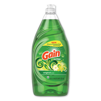 Dishwashing Liquid, Gain Original Scent, 38 Oz Bottle