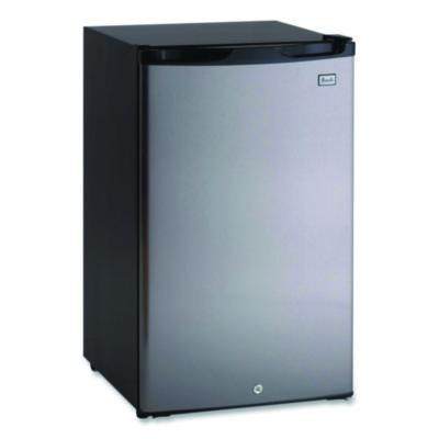 4.4 Cu.Ft. Auto-Defrost Refrigerator, 19.25 X 22 X 33, Black With Stainless Steel Door