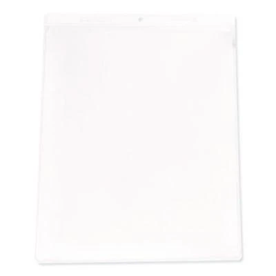 Clear Vinyl Shop Ticket Holders, Super Heavy-Duty, Top Load 9 x 12 Insert, Clear Front, 50/Box
