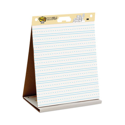 Self-Stick Tabletop Easel Pad With Command Strips, Presentation Format (1.5" Rule), (20) White 20 x 23 Sheets