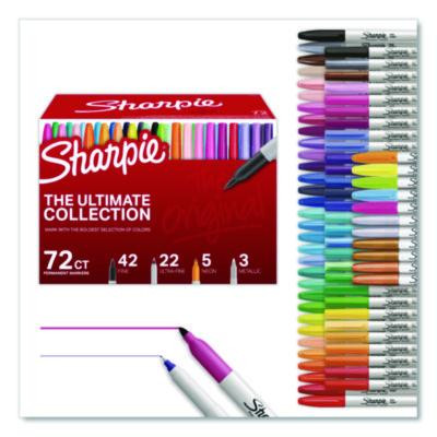 Permanent Markers Ultimate Collection Value Pack, Assorted Bullet Tips, Assorted Colors, 72/Set