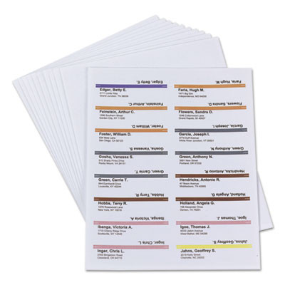 Viewables Hanging Folder Tabs And Labels, Label Pack Refill, 1/3-Cut, Assorted Colors, 3.5" Wide, 160/Pack