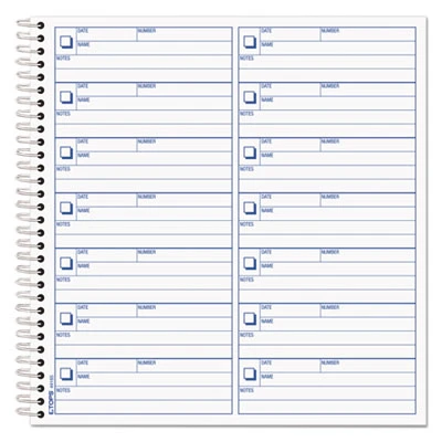 Voice Mail Message Book, One-Part (No Copies), 4 x 1.14, 14 Forms/Sheet, 1,400 Forms Total