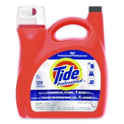 Commercial He Liquid Laundry Detergent, 129 Loads, 170 Oz Bottle With Dispensing Top