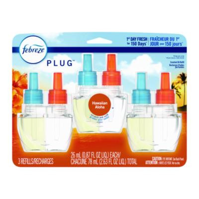 Plug Air Freshener Refills, Hawaiian Aloha, 0.87 Oz, 3/Pack