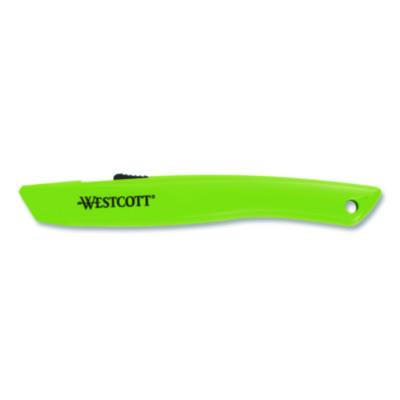 Full-Size Safety Cutter, Abs Handle, Green, 12/Pack